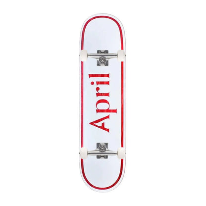April Skateboards Complete OG Logo Red 7.5" Mini Skateboard