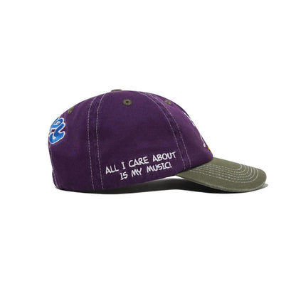 Butter Goods Music Snapback Purple / Fern 6 Pane Cap 6 Panel Cap Buttergoods Hat