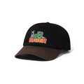 Butter Goods Snail 6 Panel Cap Osfa Black Brown Strap Back Buttergoods