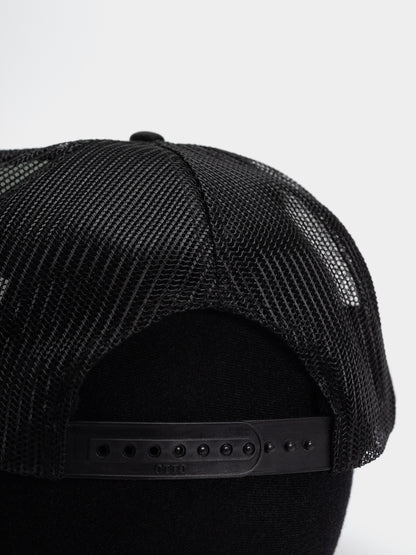 Thrasher x Spitfire Thrash & Burn Trucker Cap Black/White