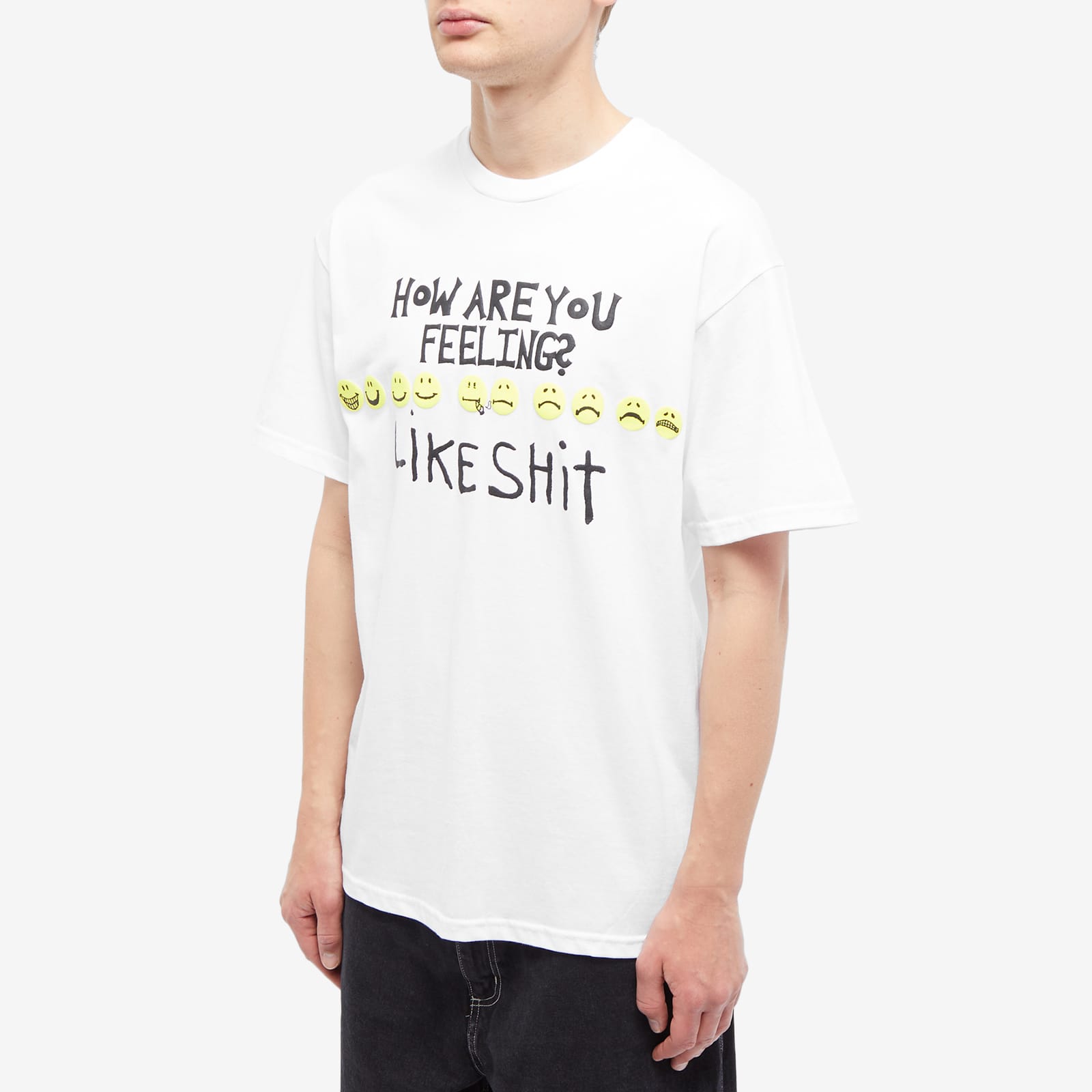Fucking Awesome Tee How Are You Feeling White Fa Skateboard T Shirt