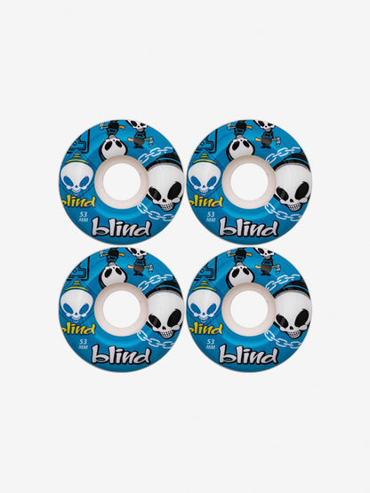 Blind Skateboard Wheels Random Reaper Blue 53mm