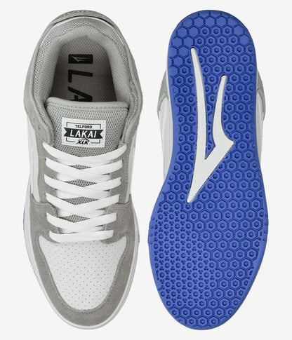 Lakai Shoes Telford Low Grey Blue UV Suede US SIZE Skateboard Sneakers