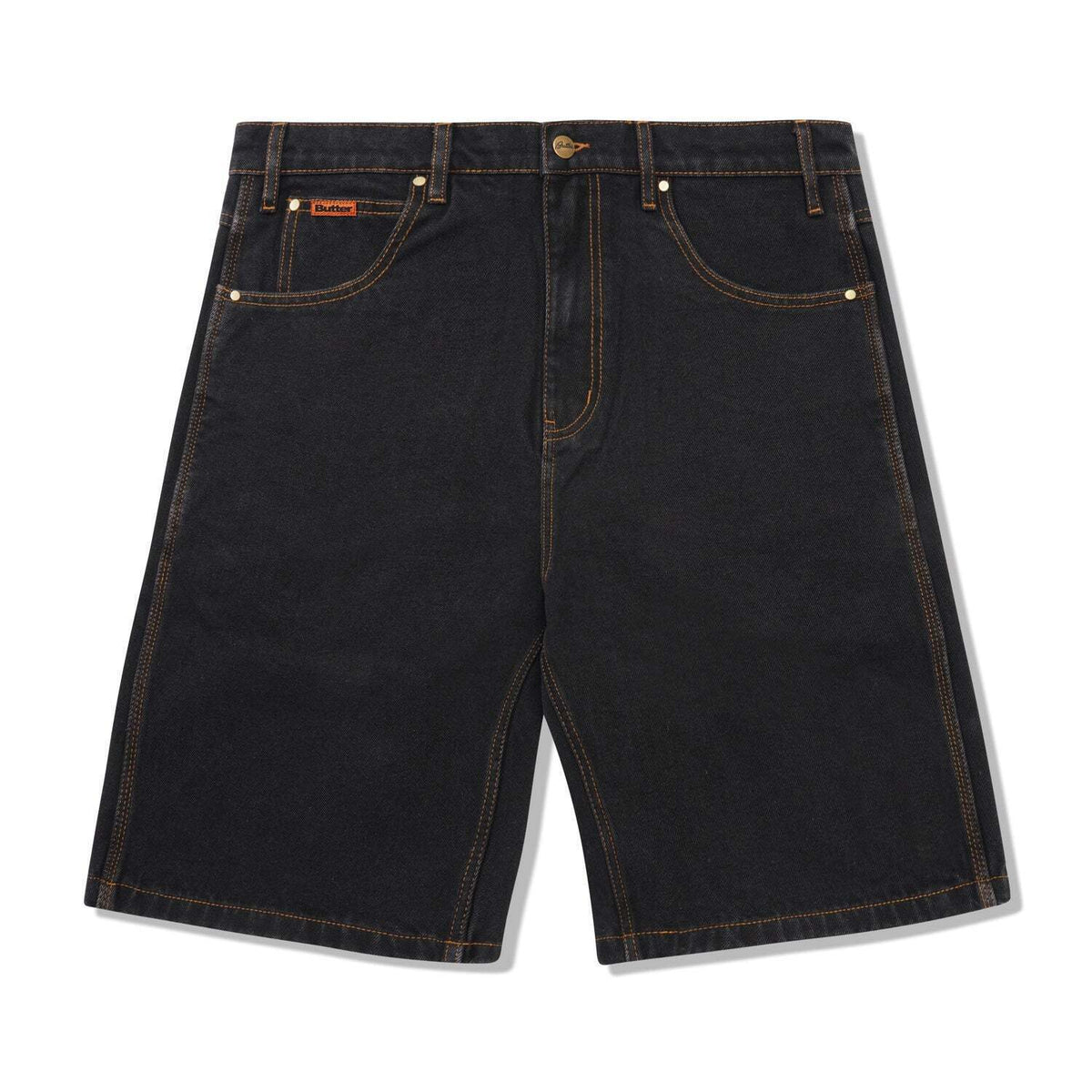 Butter Goods Denim Shorts Washed Black Buttergoods Jorts