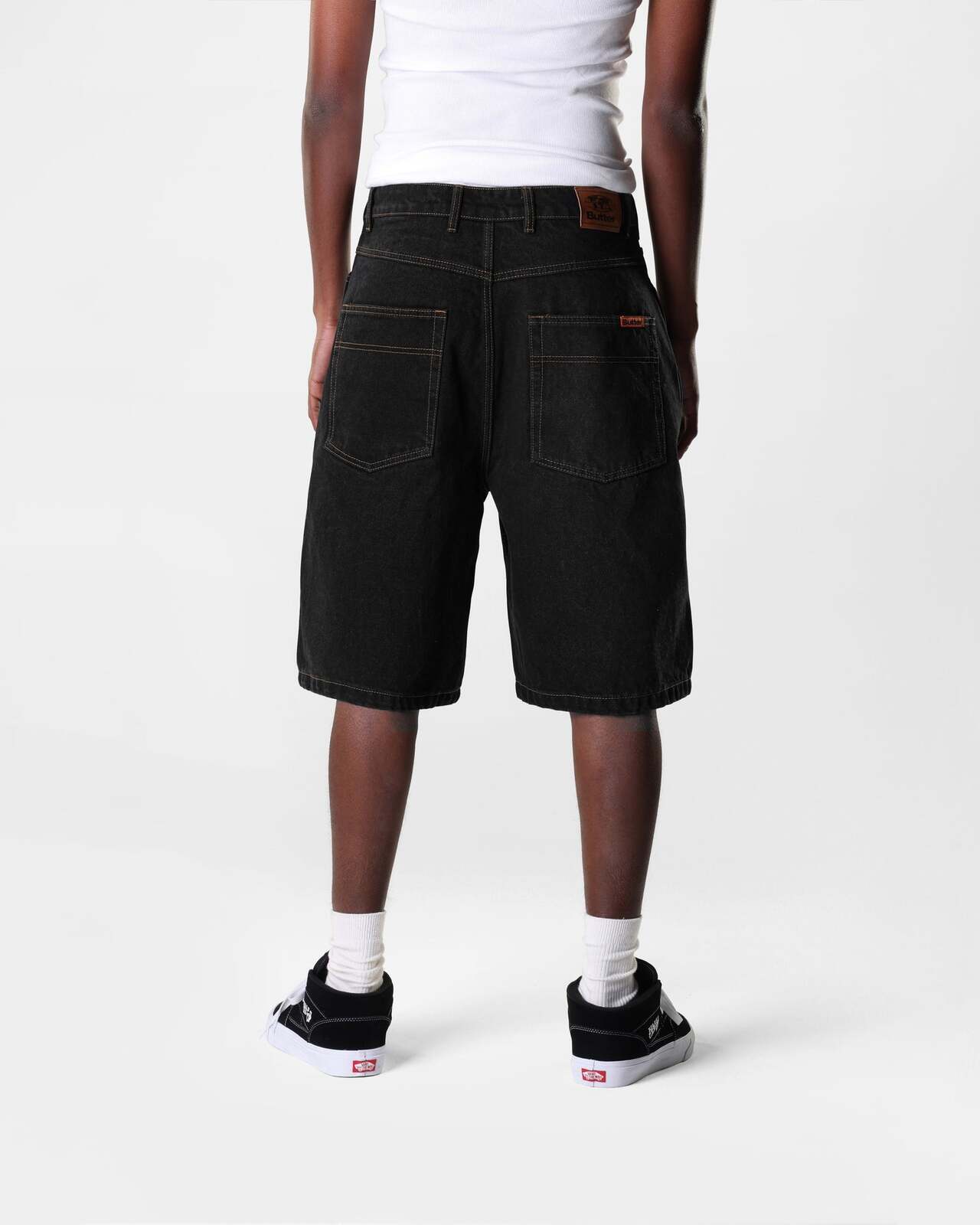 Butter Goods Denim Shorts Washed Black Buttergoods Jorts