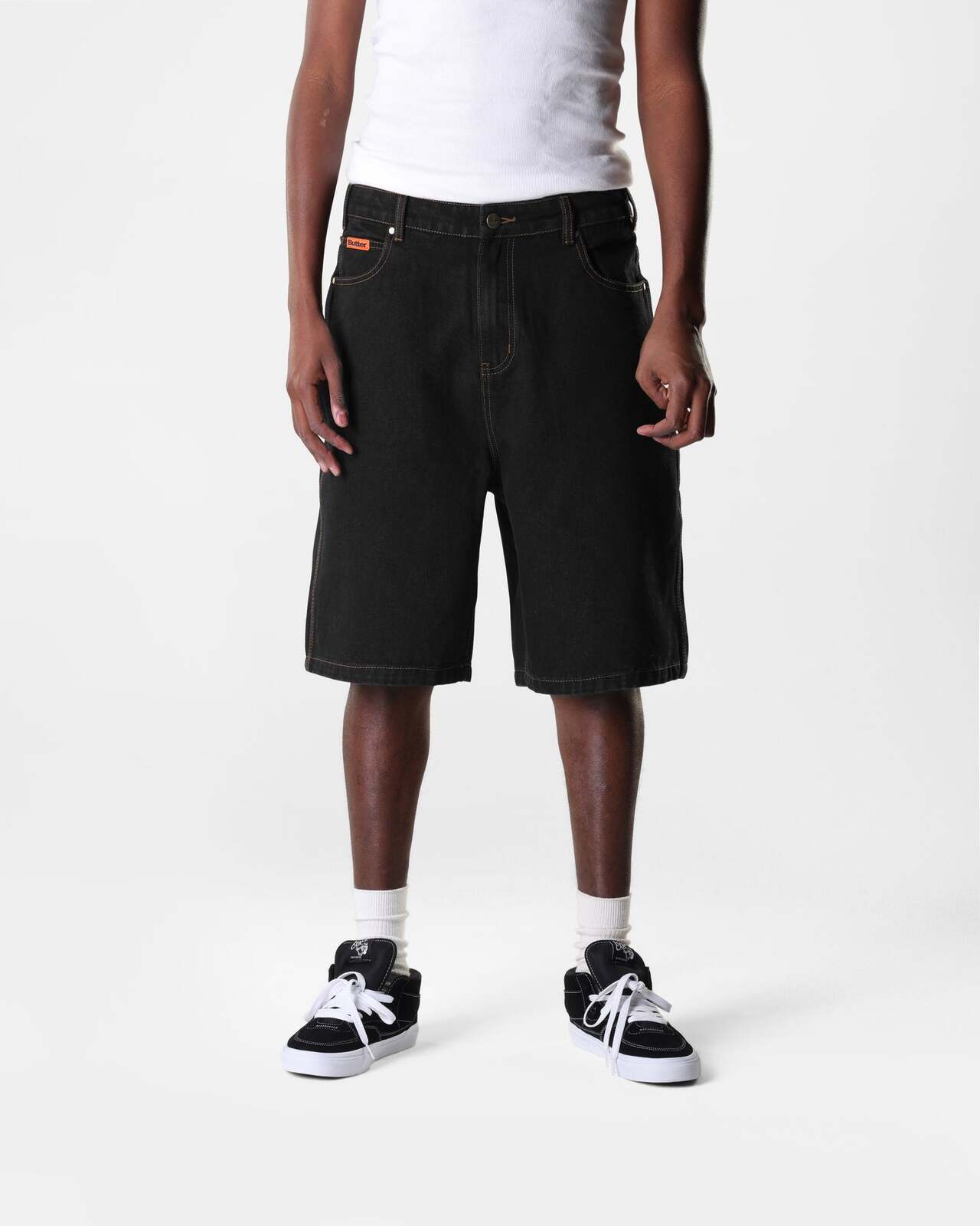 Butter Goods Denim Shorts Washed Black Buttergoods Jorts