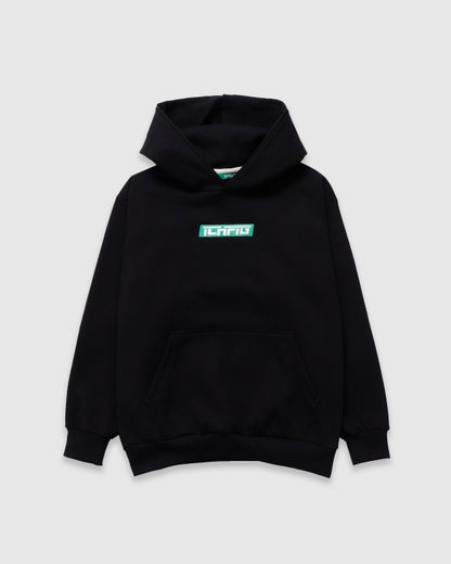 ichpig strike cordless Jumper Black Pull Over Hoodie Hood Fleece ICHPIG