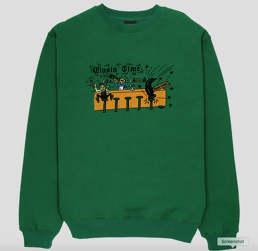 Pass Port Closin Time Sweater Kelly Green Pass Port Passport Sweater