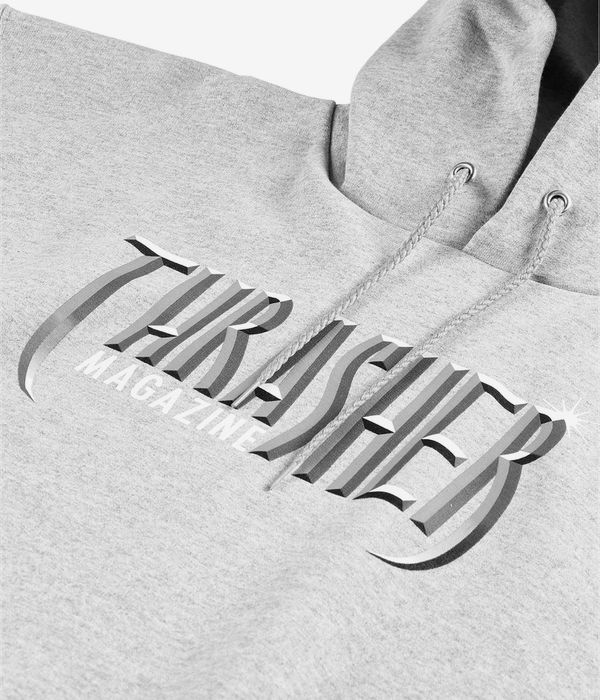 Thrasher Hood Gothic Heather Grey Skateboard Jumper Sweater