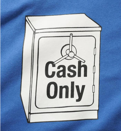 Cash Only - Cash Safe Tee, Royal blue