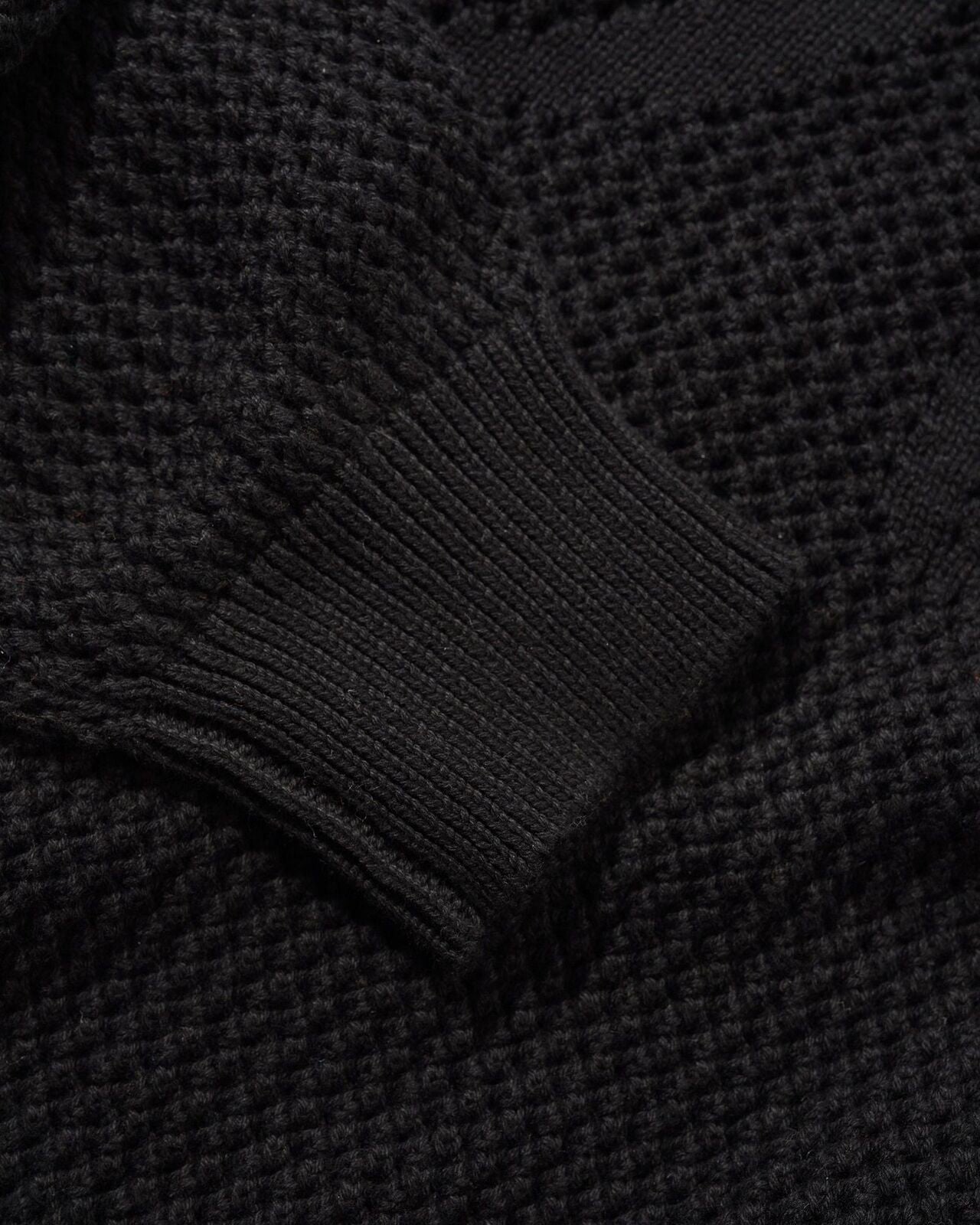 Butter Goods - Scribble Knit Sweater, Black Pull Over Knit Buttergoods Jumper