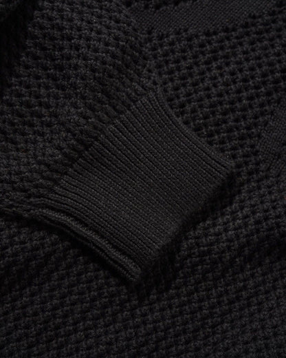 Butter Goods - Scribble Knit Sweater, Black Pull Over Knit Buttergoods Jumper