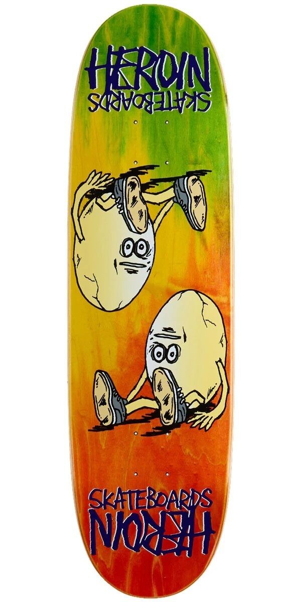 Heroin - The Rainbow Egg 8.75" Symmetrical Shaped Deck Skateboard Skate Board
