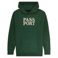 Passport Hoodie Official Stacked Forest Green Pass Port