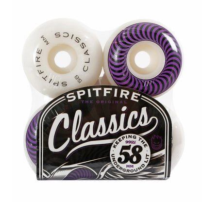 Spitfire Wheels Classics 58mm 99d White/Purple Swirl