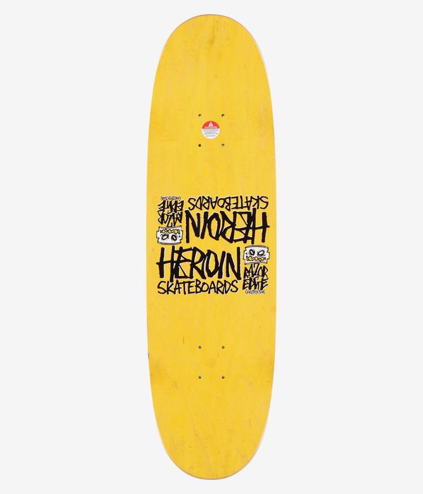 Heroin Skateboard Deck Aaron Wilson Teggxas Chainsaw Egg Symmetrical 9.125"