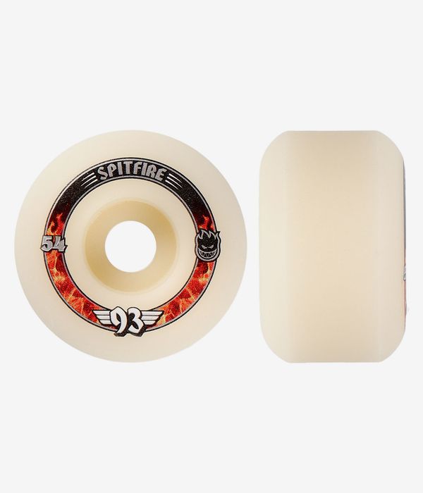 Spitfire Wheels 93D Radials 54mm F4 Natural Formula Four Soft Sliders