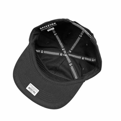 Spitfire Wheels Cap Classic 87 Swirl Patch Black Snapback Skateboard Hat