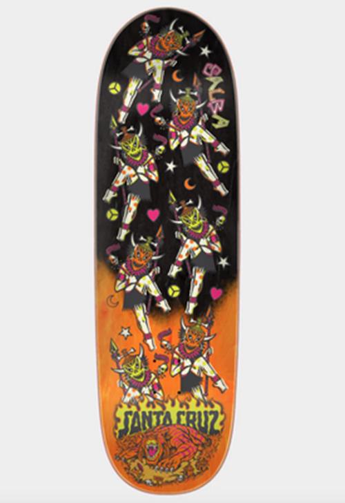 SANTA CRUZ Skateboard Deck Fire dance Salba 8.8"