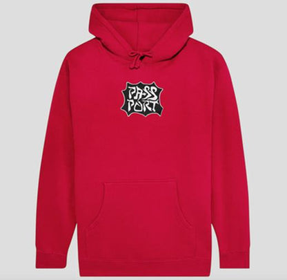 Pass Port - Glyph Hoodie Red - Pass~Port Passport Hoodie