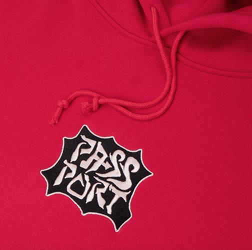 Pass Port - Glyph Hoodie Red - Pass~Port Passport Hoodie