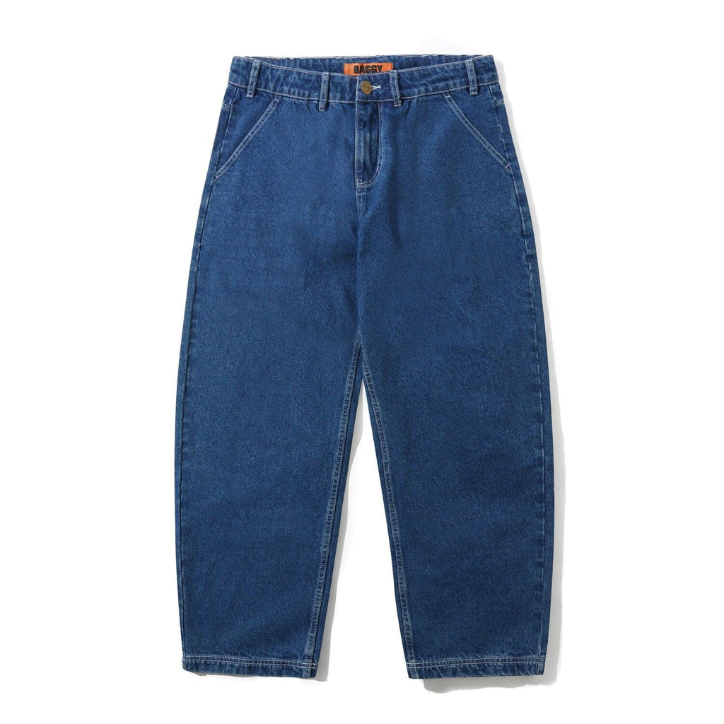 Butter Goods Scribble Denim Jeans Mid Blue Baggiest Fit Buttergoods
