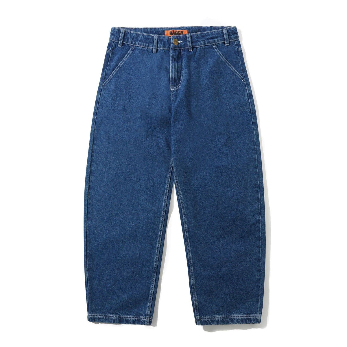 Butter Goods Scribble Denim Jeans Mid Blue Baggiest Fit Buttergoods