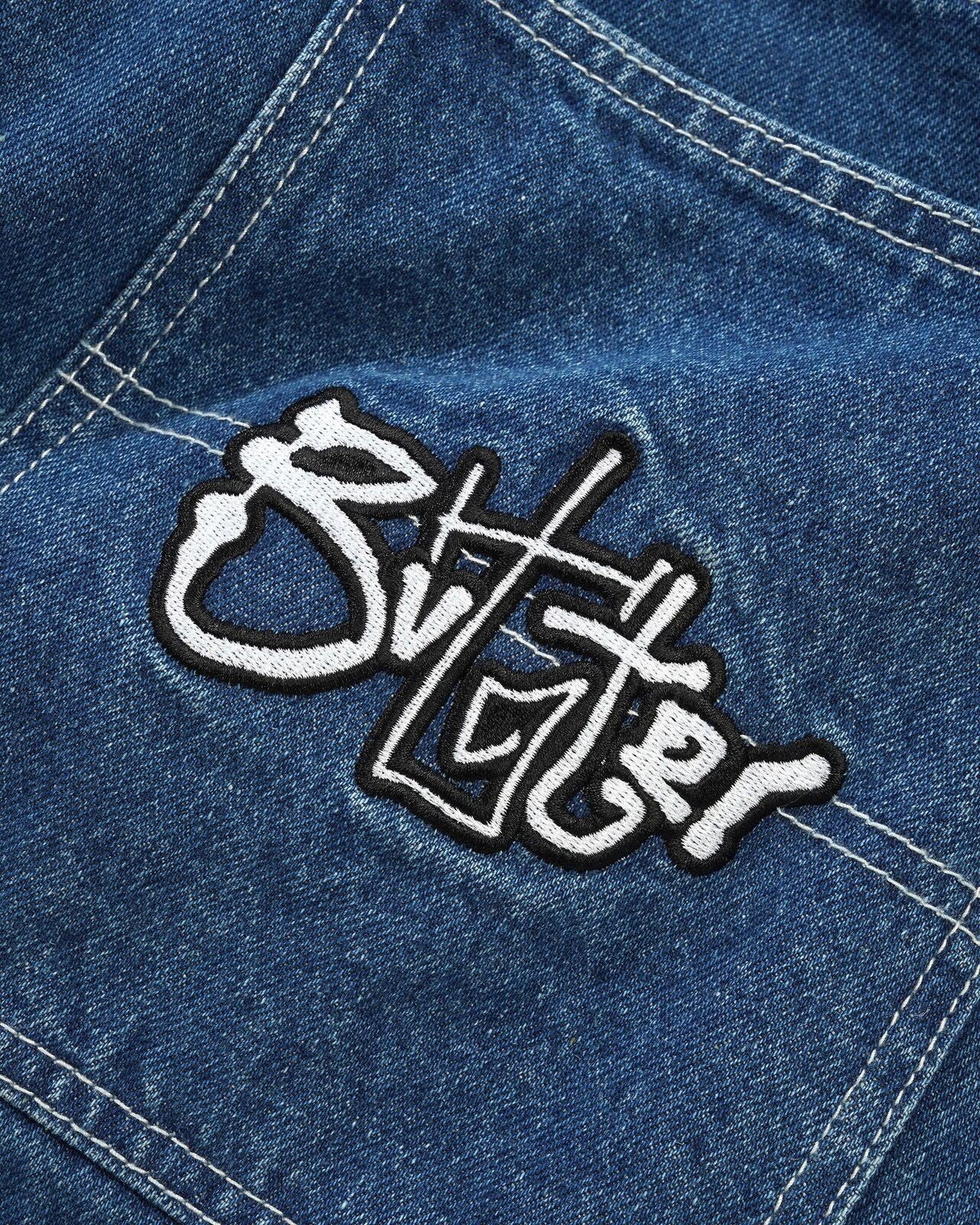 Butter Goods - Scribble Denim Jeans, Mid Blue Baggiest Fit Buttergoods