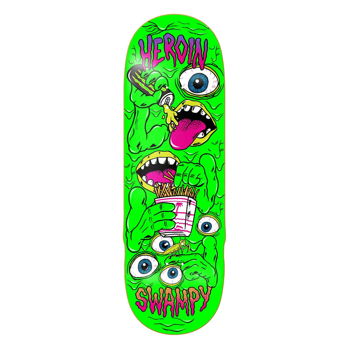 Heroin Swampy Mutate Or Die Deck 10 2 Deck Razors Edge Skateboard Skate Board