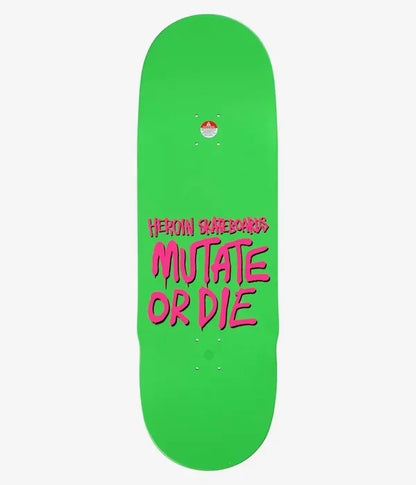 Heroin - SWAMPY MUTATE OR DIE deck 10.2" Deck razors edge Skateboard Skate Board