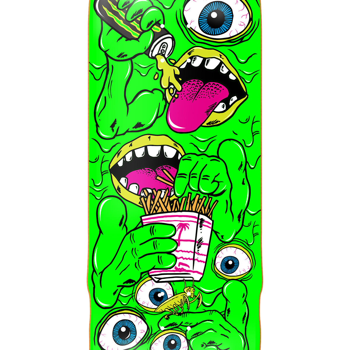 Heroin - SWAMPY MUTATE OR DIE deck 10.2" Deck razors edge Skateboard Skate Board
