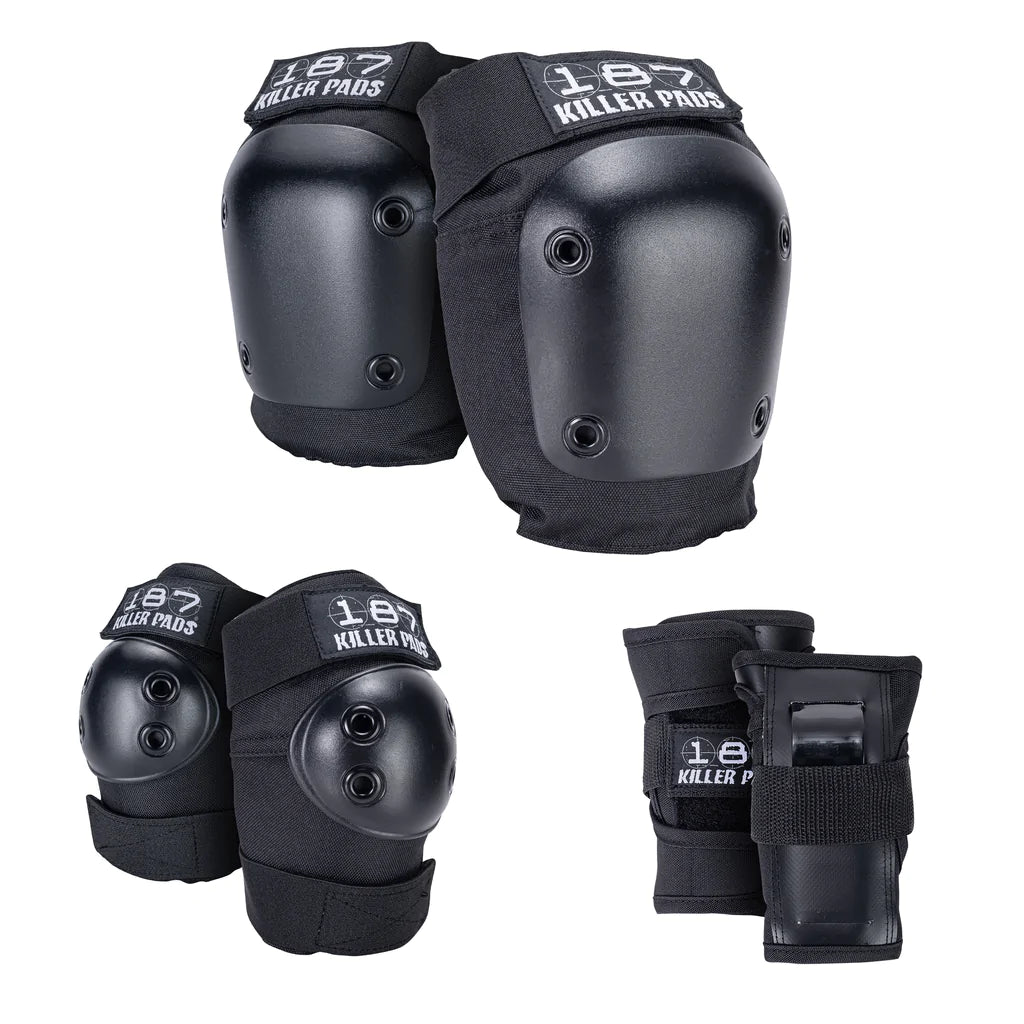 187 Killer Pads Junior Six Pack Pad Set Black