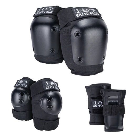 187 Killer Pads Junior Six Pack Pad Set Black