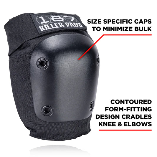 187 Killer Pads Junior Six Pack Pad Set Black
