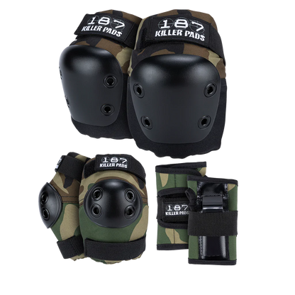 187 Killer Pads Junior Six Pack Camo