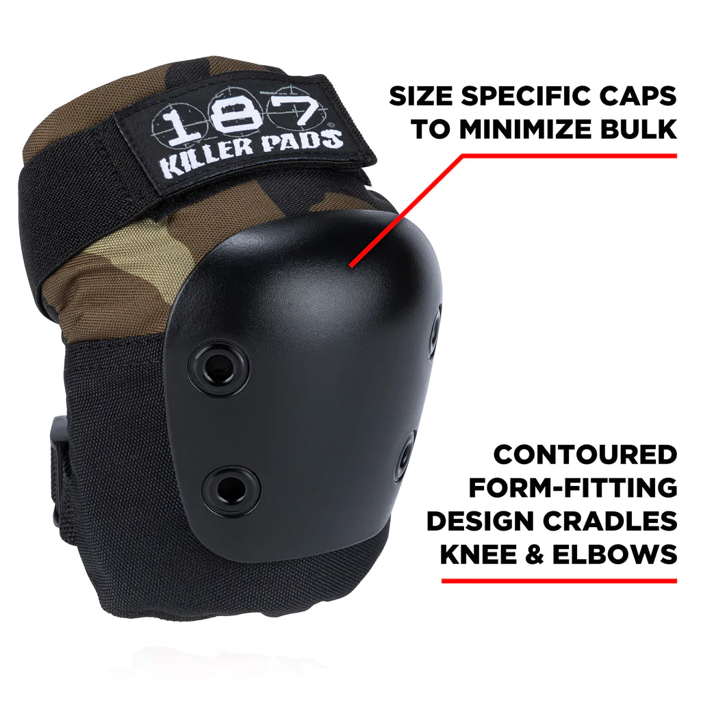187 Killer Pads Junior Six Pack Camo