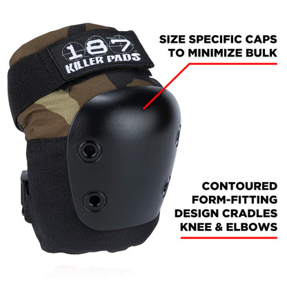 187 Killer Pads Junior Six Pack Camo