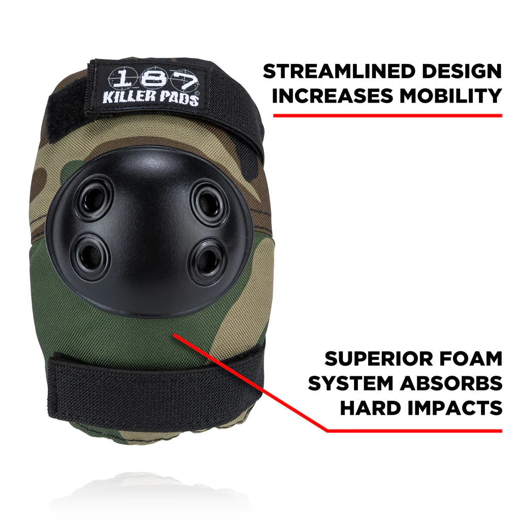 187 Killer Pads Junior Six Pack Camo