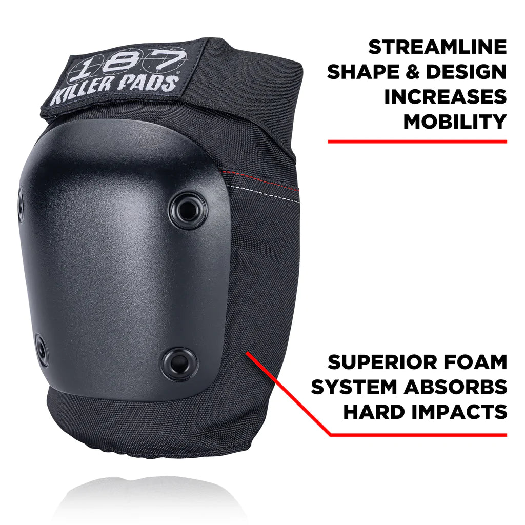 187 Killer Pads Fly Knee Pads Black