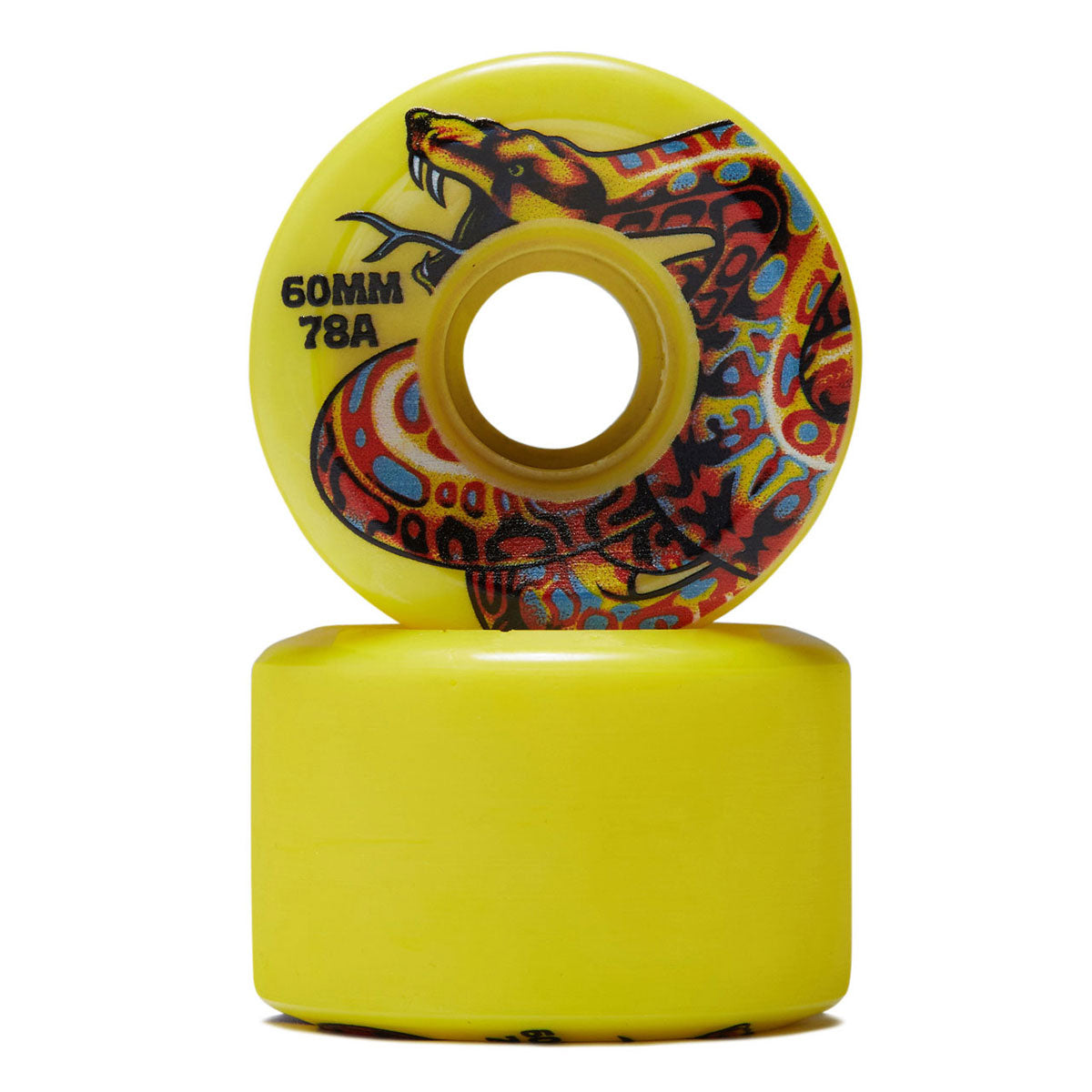 Santa Cruz Slime Balls Jeff Kendall Snake Yellow 60mm 78a Speed Wheels Reissue
