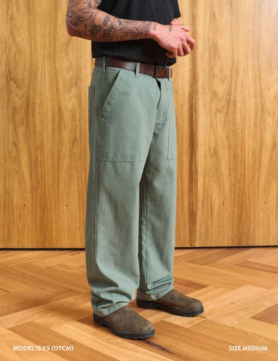 Mr Simple Fatigue Utility pant adjustable waist Teal