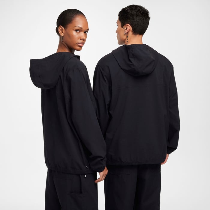 Nike SB Jacket Anorak Skate Black White Mid Zip Jacket