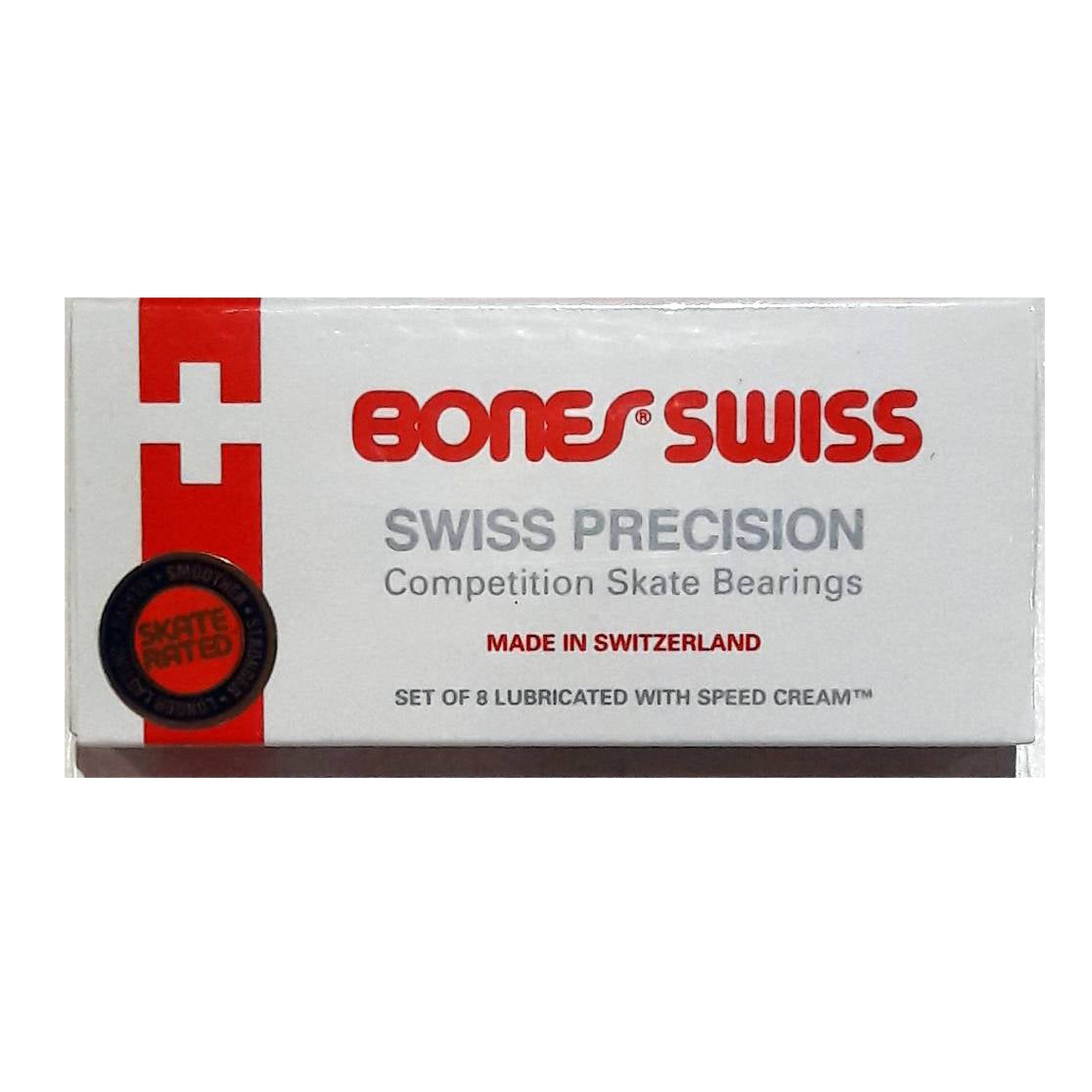 Bones Skateboard Bearings Swiss Skate Rated Precision