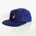 Amnesia Cap Og Logo Navy Snapback Skateboard Magazine Hat
