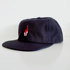 Amnesia Cap Og Logo Black Snapback Skateboard Magazine Hat