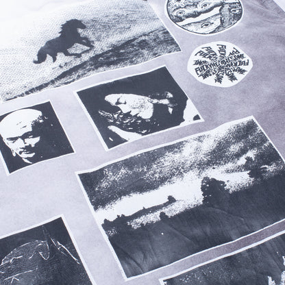 Fucking Awesome Spider Photo Club Shirt Heather Grey Fa Skateboard Button Up