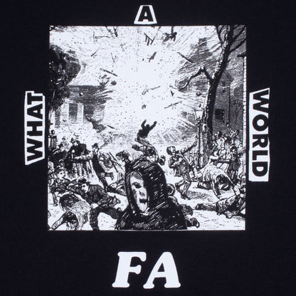 Fucking Awesome Tee What A World Black Fa Skateboard T Shirt