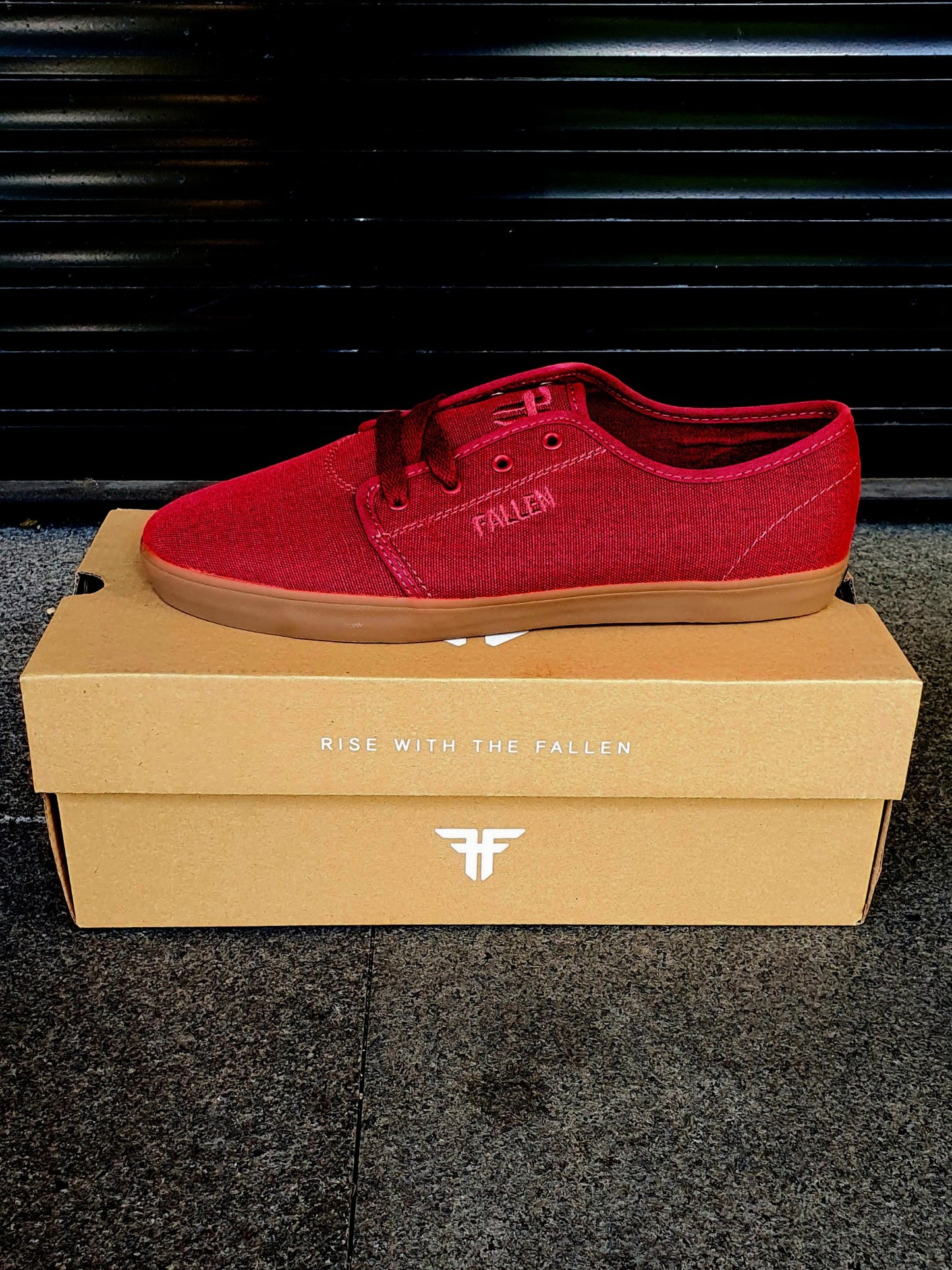 Fallen Shoes Daze Washed Red Gum Vegan US SIZE Skateboard Sneakers