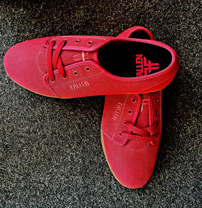 Fallen Shoes Daze Washed Red Gum Vegan US SIZE Skateboard Sneakers