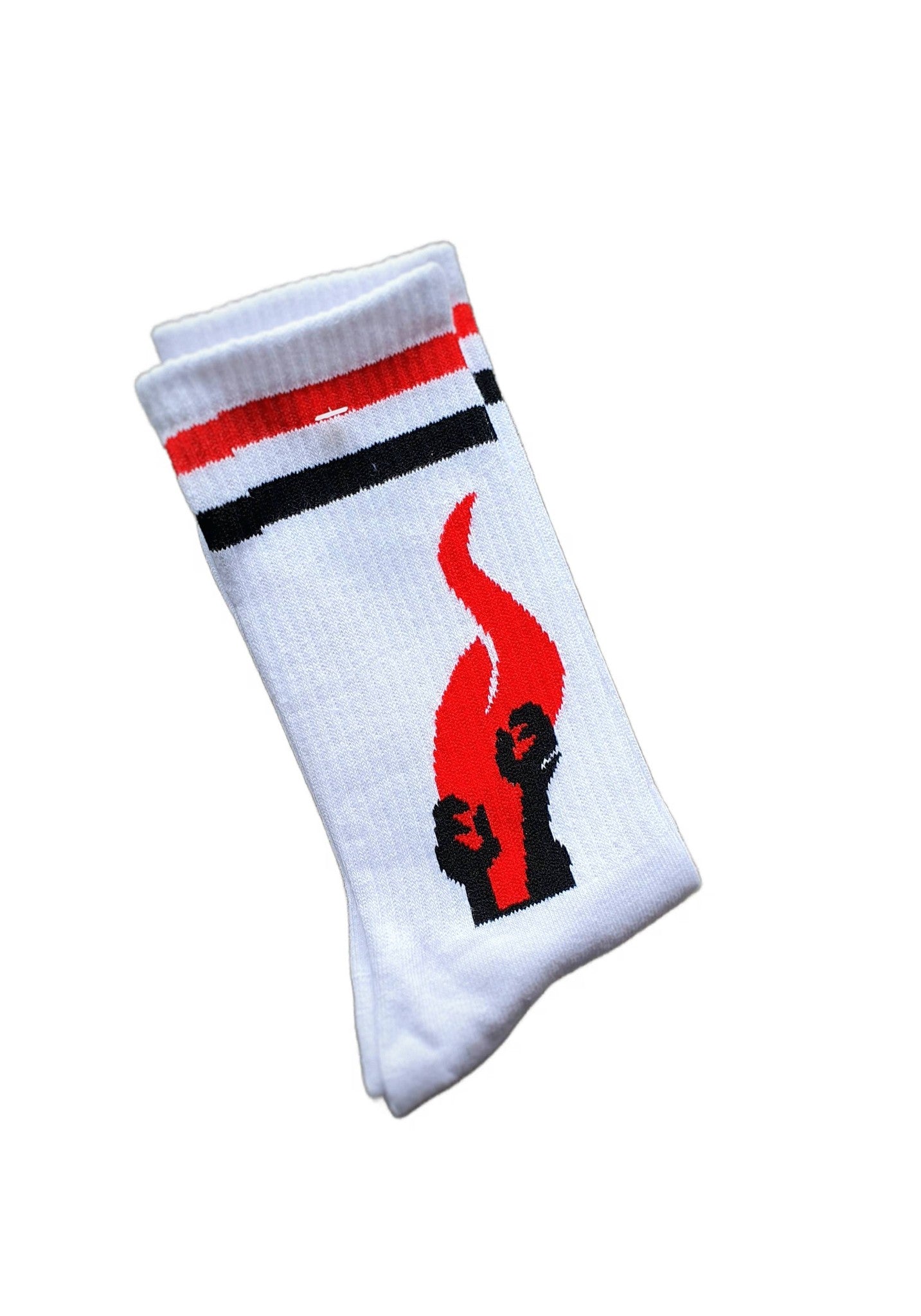 Amnesia Socks OG Logo White Crew 7-11 OSFM Skateboard Sox
